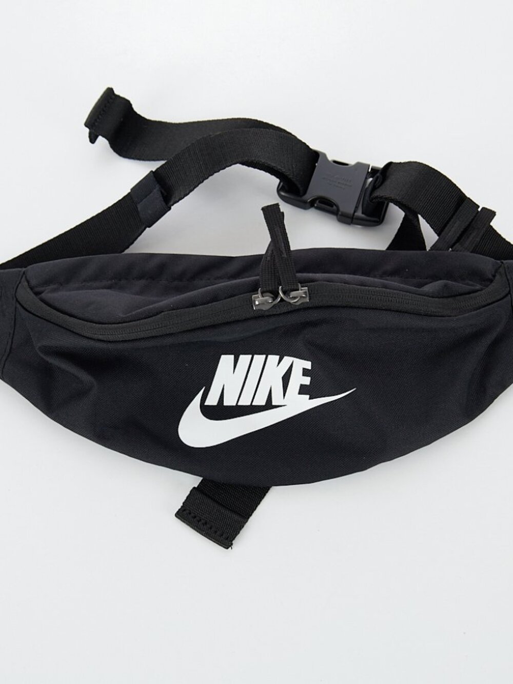NIKE Black Heritage Hip Pack Bag Adjustable Fit